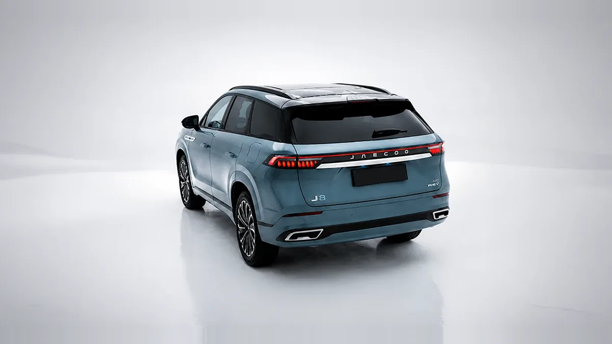 Jaecoo 8 PHEV Exclusive 1.5 TGDI 3DHT AWD 7p. en renting barato — Lateral