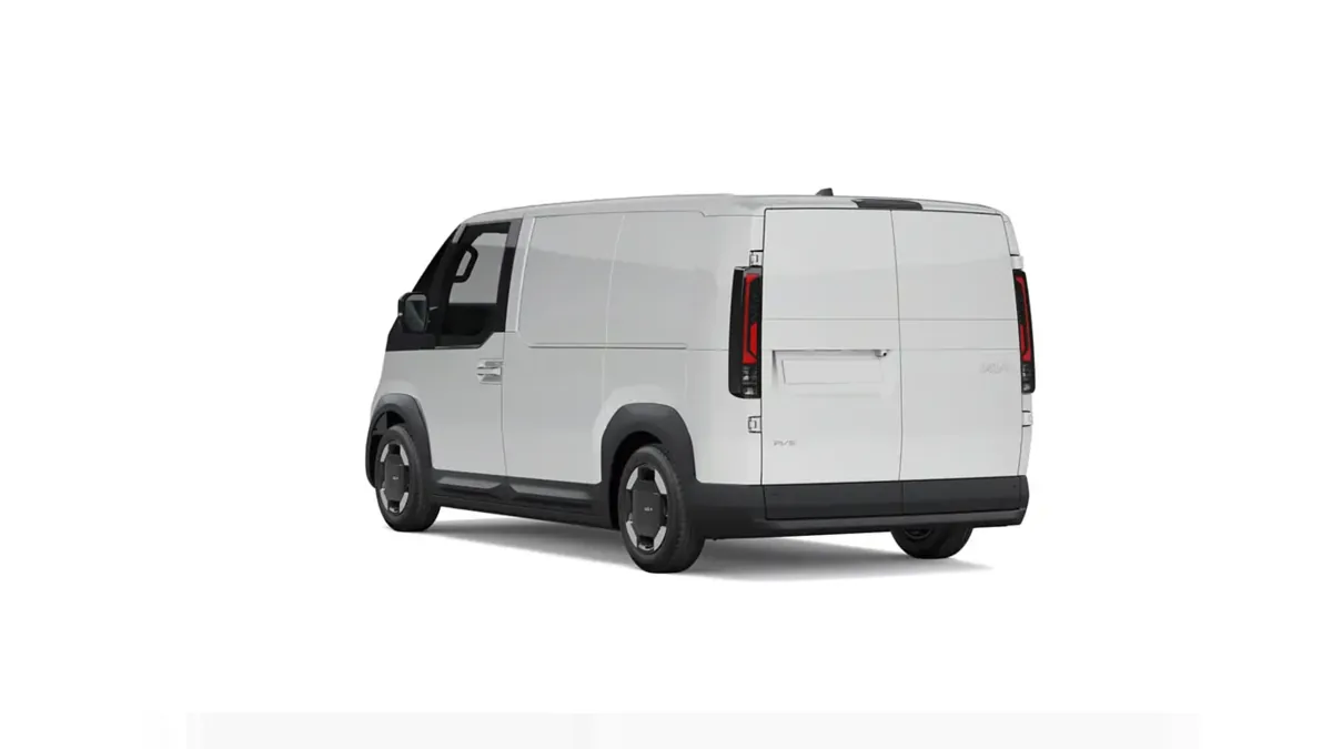 Kia PV5 Cargo L2H1 LR Essential en renting barato — Trasera