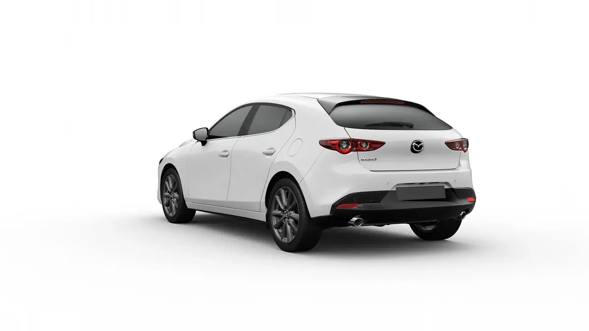 Mazda 3 2.5L e-Skyactiv G MHEV 140CV 6MT Prime-Line en renting barato — Trasera