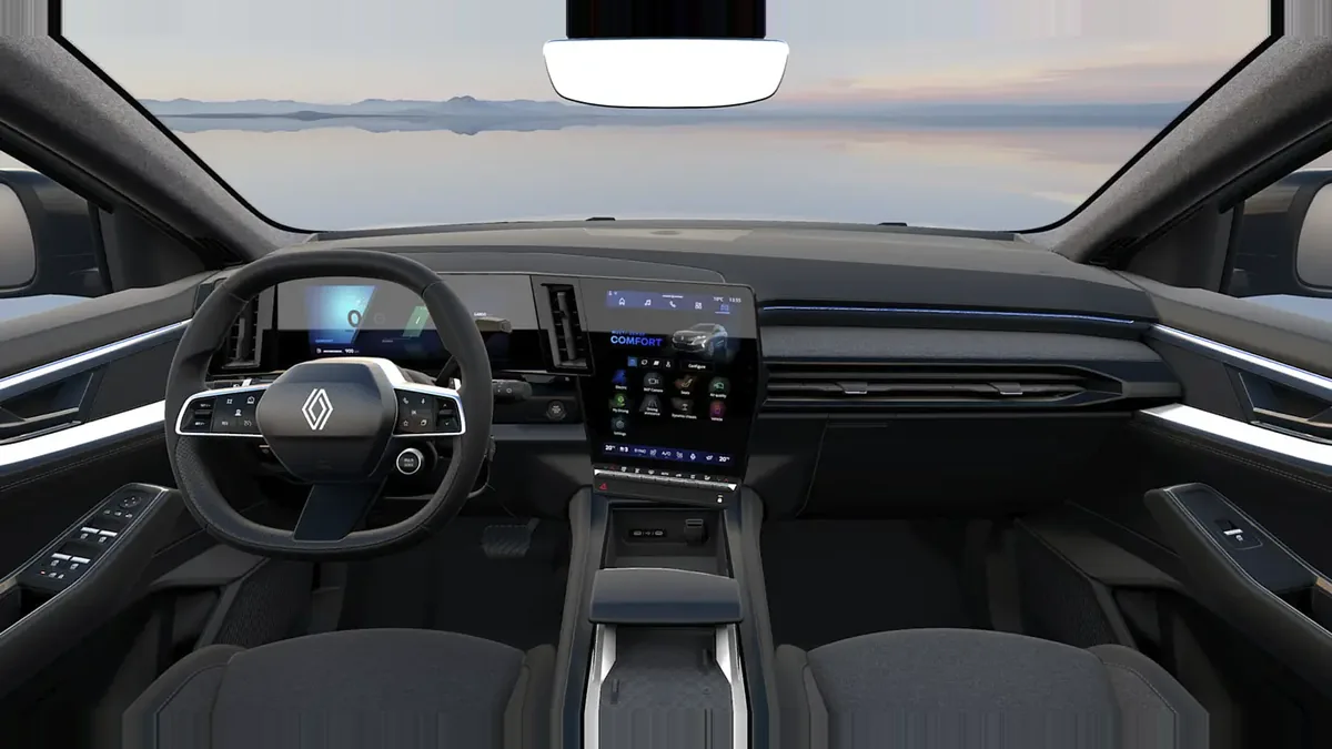 Renault ESPACE TECHNO E-TECH FULL HYBRID 200CV en renting barato — Delantera