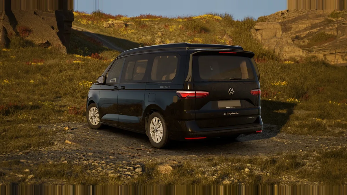 Volkswagen California Beach Tour 2.0 TDI 110kW (150CV) DSG en renting barato — Trasera